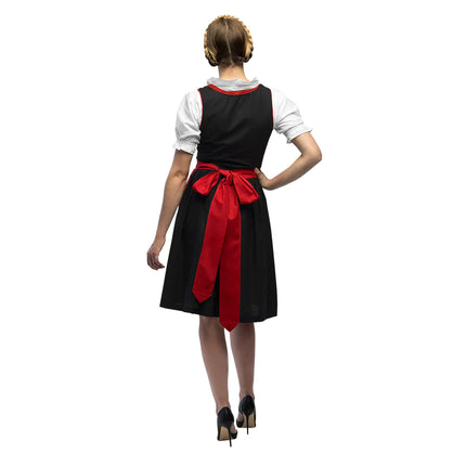 Vestido Dirndl Rojo Oktoberfest Frau Fischer