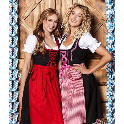 Vestido Dirndl Rojo Oktoberfest Frau Fischer