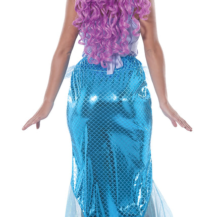 Disfraz de Sirena Púrpura Azul Señoras