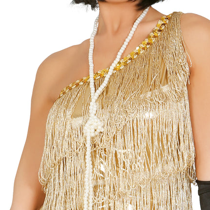 Charleston Vestido Oro Señoras