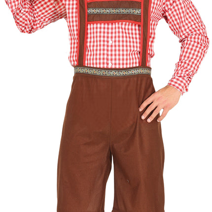 Disfraz Oktoberfest Rojo Marrón Hombre