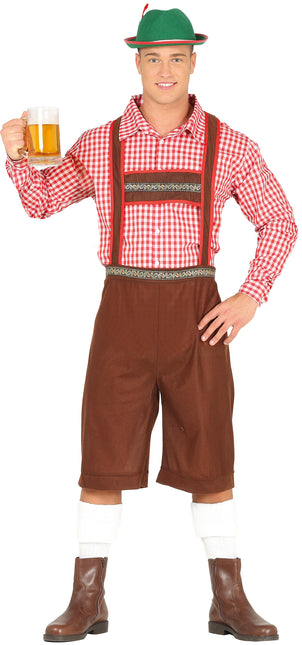Disfraz Oktoberfest Rojo Marrón Hombre