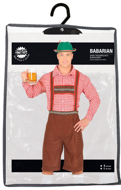 Disfraz Oktoberfest Rojo Marrón Hombre