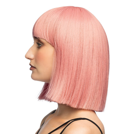 Peluca Djamilla rosa coral