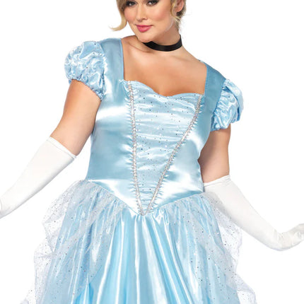 Vestido Cenicienta Azul Señoras Clásico Leg Avenue