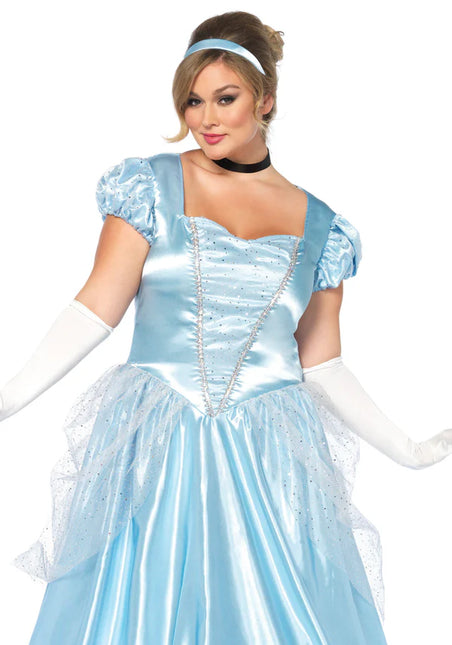 Vestido Cenicienta Azul Señoras Clásico Leg Avenue