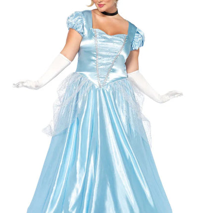 Vestido Cenicienta Azul Señoras Clásico Leg Avenue