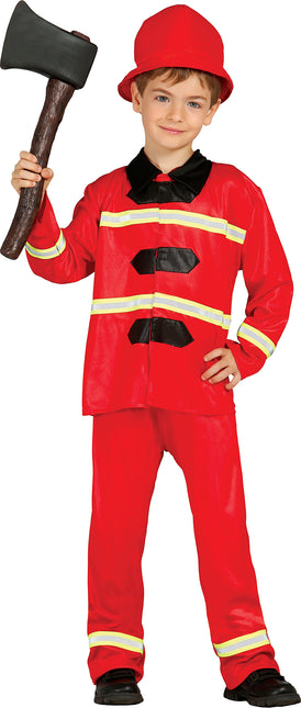 Traje de Bombero Niño Rojo