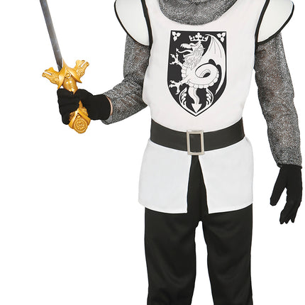 Disfraz de Caballero Medieval Plata Niño