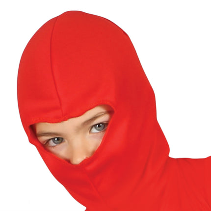 Mono Traje Ninja Niño Rojo