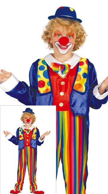 Disfraz de Payaso de Colores Niño