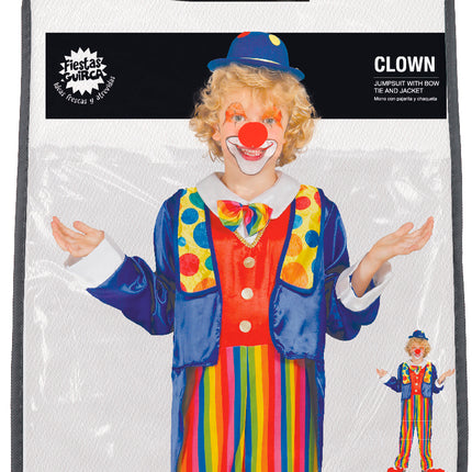 Disfraz de Payaso de Colores Niño
