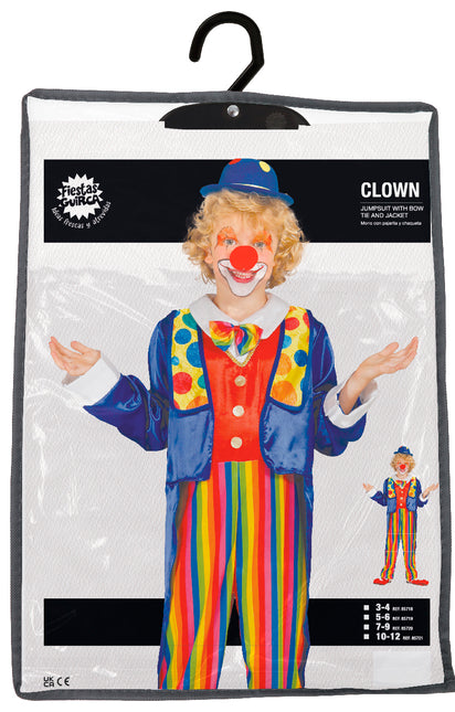 Disfraz de Payaso de Colores Niño