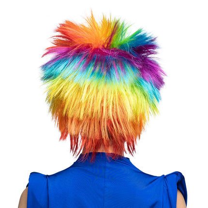Peluca punky arco iris
