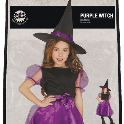 Vestido Halloween Niño Morado