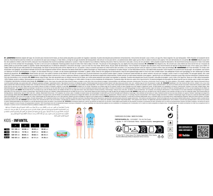 Vestido sirena niño