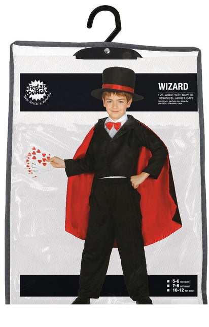 Disfraz de Mago Infantil Negro