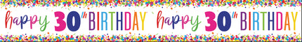 Banderola Feliz Cumpleaños 30 Años 2,74m
