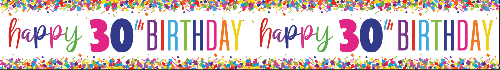 Banderola Feliz Cumpleaños 30 Años 2,74m