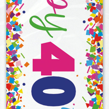 Banderola Feliz Cumpleaños 40 Años 2,74m