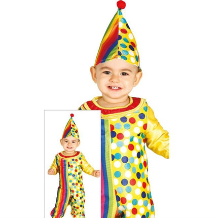 Disfraz de Payaso de Colores para Bebé
