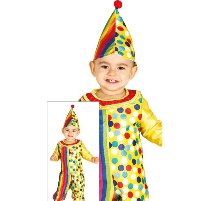 Disfraz de Payaso de Colores para Bebé