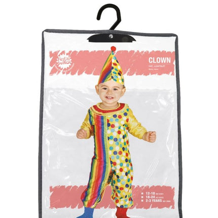 Disfraz de Payaso de Colores para Bebé