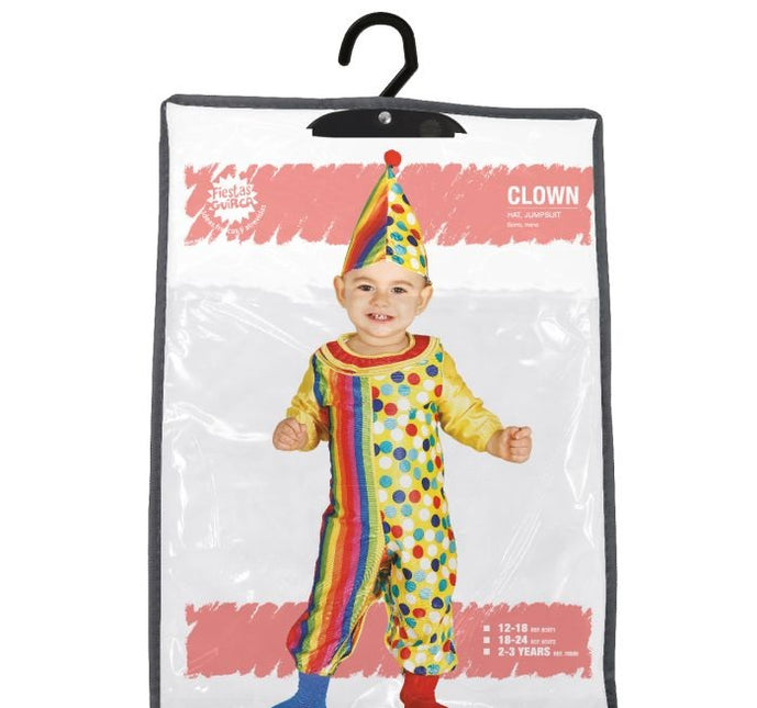 Disfraz de Payaso de Colores para Bebé