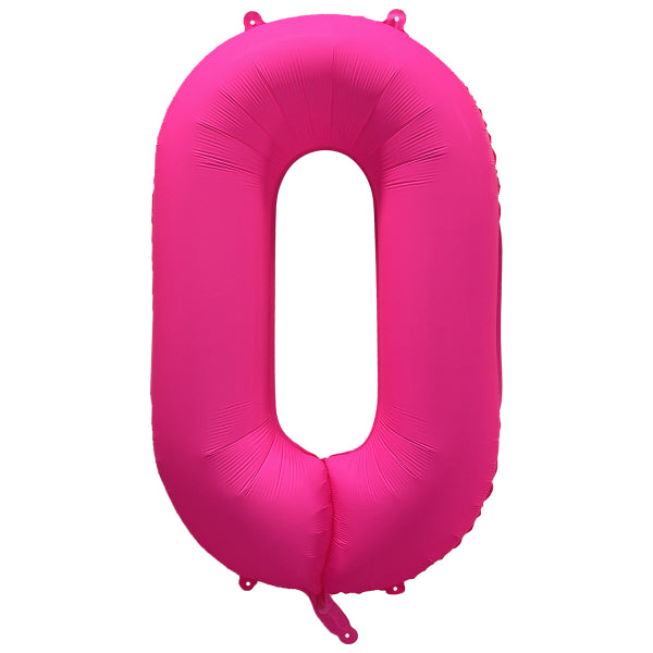 0 Año Figura Globo Rosa Neón Vacío 86cm
