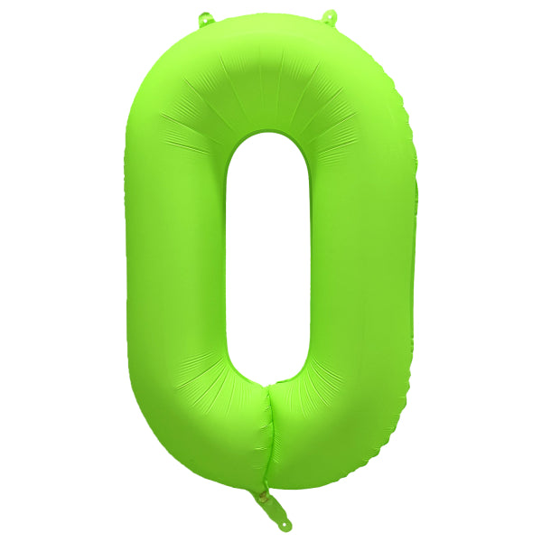 0 Año Figura Globo Verde Neón Vacío 86cm