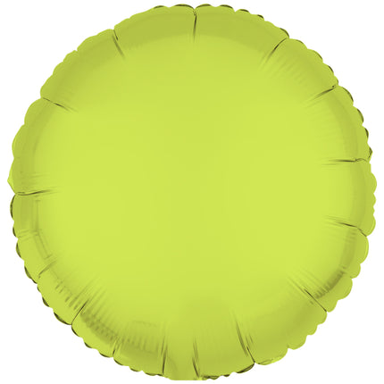 Globo de Helio Amarillo Neón Vacío 43cm