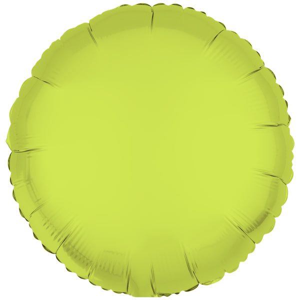 Globo de Helio Amarillo Neón Vacío 43cm