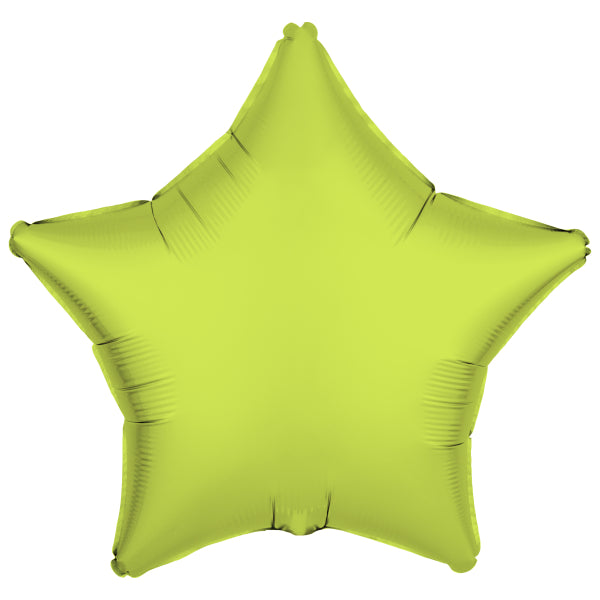 Globo de Helio Estrella Amarillo Neón Vacío 48cm