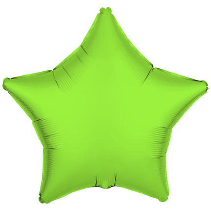 Globo de Helio Estrella Verde Neón Vacío 48cm
