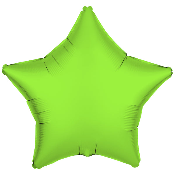 Globo de Helio Estrella Verde Neón Vacío 48cm