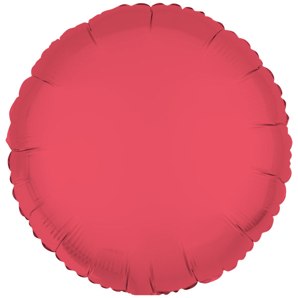 Globo de Helio Rojo Neón Vacío 43cm