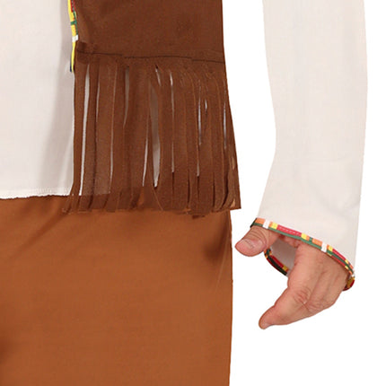 Disfraz Hippie 60S Marrón Blanco Hombre