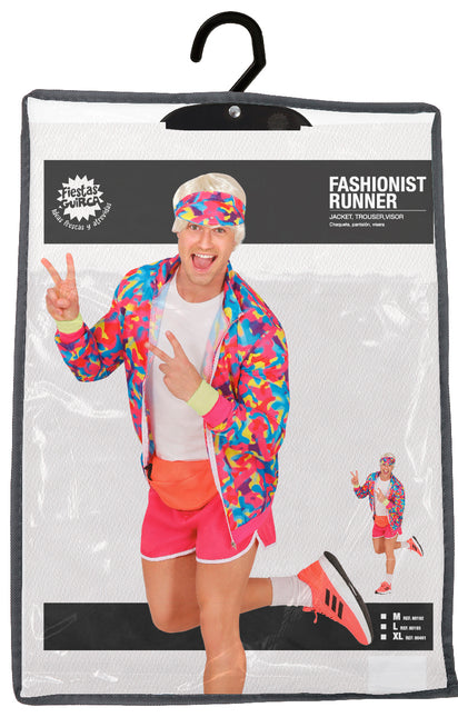 Neón 80S Disfraz Coloreado Hombre
