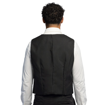 Chaleco a rayas negro (L/XL)