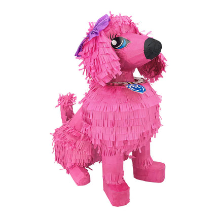 Piñata de caniche rosa (45 x 24 x 38 cm)