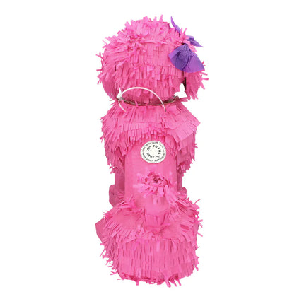 Piñata de caniche rosa (45 x 24 x 38 cm)