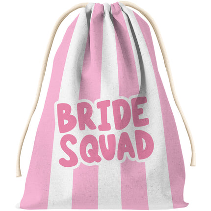 Bolsa de regalo - Novia - She Said Yaasss - Poliéster- Rosa/Blanco