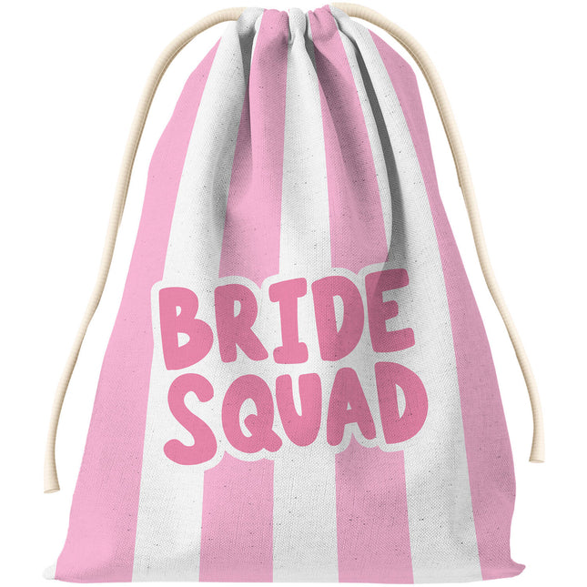 Bolsa de regalo - Novia - She Said Yaasss - Poliéster- Rosa/Blanco