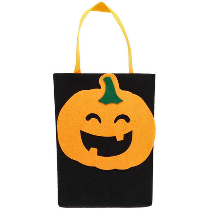 ¡Bolsa Truco o Trato Calabaza de fieltro - Halloween BoOo! - 27x20x10 cm