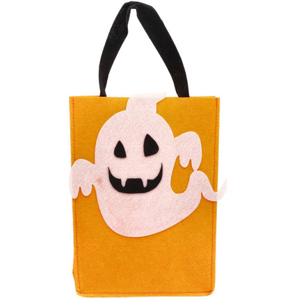 ¡Bolsa Truco o Trato Fantasma de fieltro - Halloween BoOo! - 27x20x10 cm
