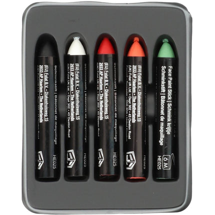 ¡Crayones para pintar la cara - Halloween BoOo! - 5 unid