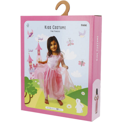 <tc>Folat</tc> Vestido Princesa Rosa Niña