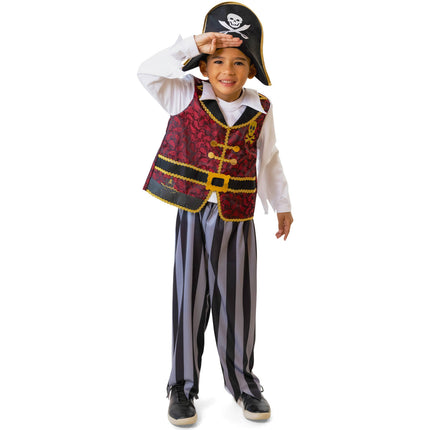 <tc>Folat</tc> Traje de pirata con sombrero de pirata Niño