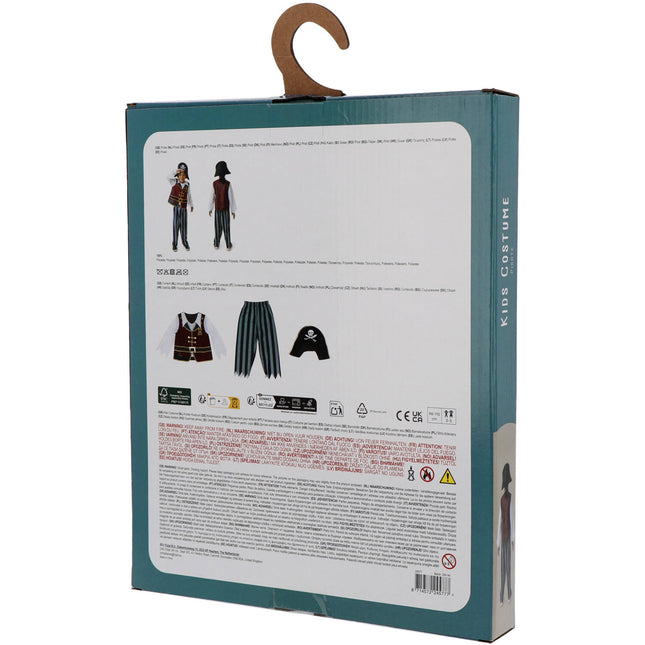 <tc>Folat</tc> Traje de pirata con sombrero de pirata Niño