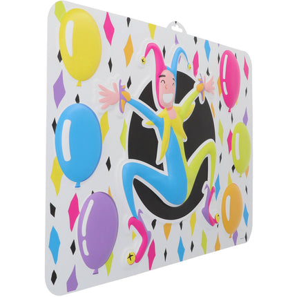 Señal de puerta Arlequín 3D Multicolor - 52x38cm